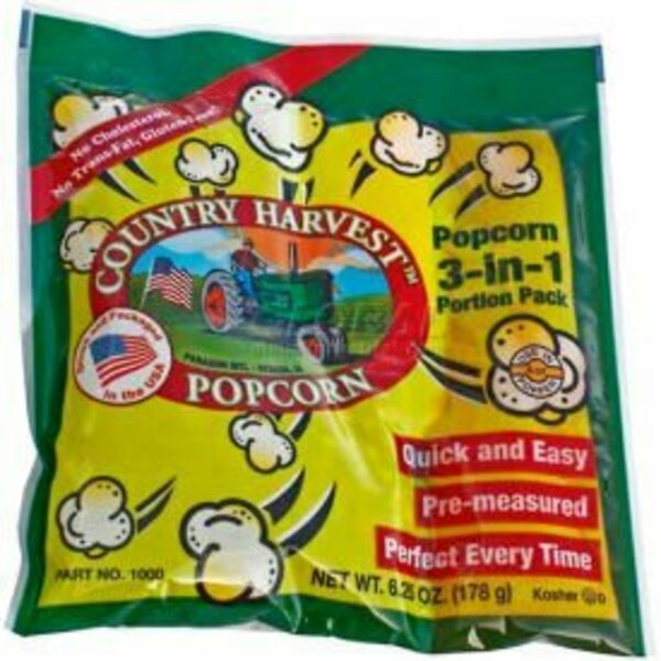 Paragon International Paragon Country Harvest Tri-Pack for 4oz Poppers, 24 Portion Packs 1000